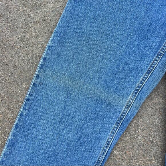 Y2K Levi's 550 Relaxed Fit Stone Wash Blue Jeans 34x34 Red Tab - Picture 5 of 10